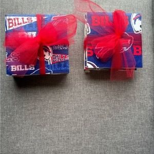 Buffalo BILLS coaster sets ( 4 coasters in each set)